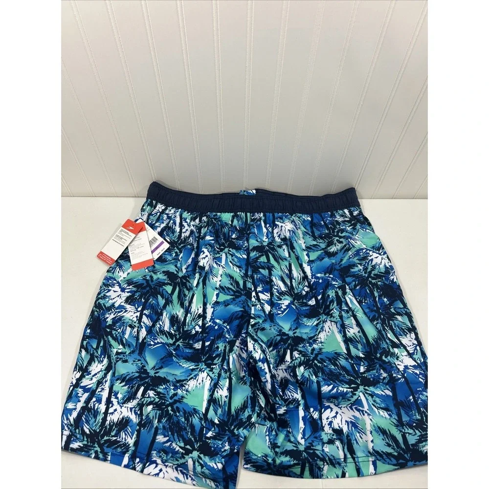 Speedo Men XXL Swim Short Hawaiin Sky Blue 9